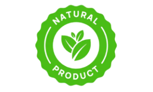 plant based natural ingredients badge representing a clean and herbal formula